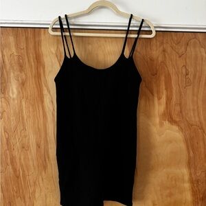Zara LBD Double Strap Mini Dress